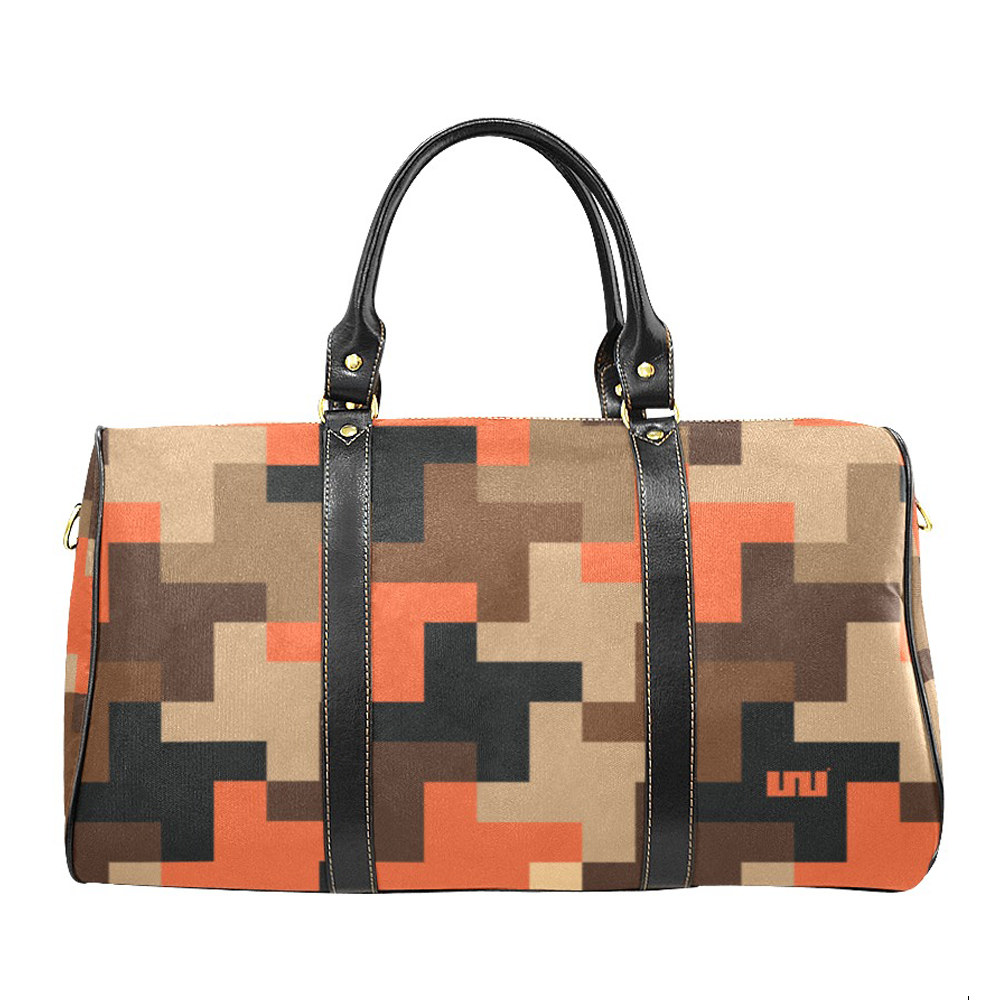 ORANGE JIGSAW DUFFLE