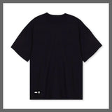 Black big crystal Tee