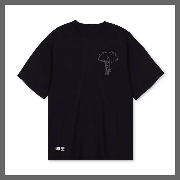 Black crystal tee