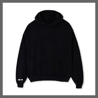 Black big crystal hoody