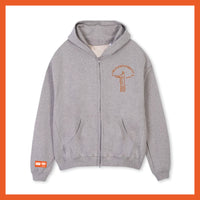 Grey favela zip-up