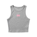 Grey Cropped Vest